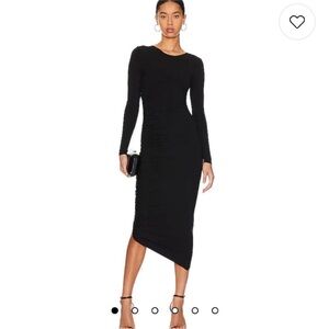 Favorite Daughter Its Getting Serious Long Sleeve Ruched Maxi Dress | Size XL